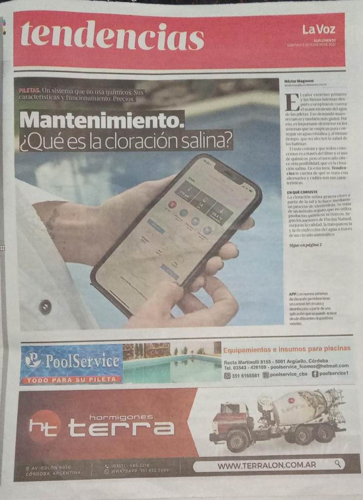 pool xpert en diario la voz - desinfeccion natural para piletas
