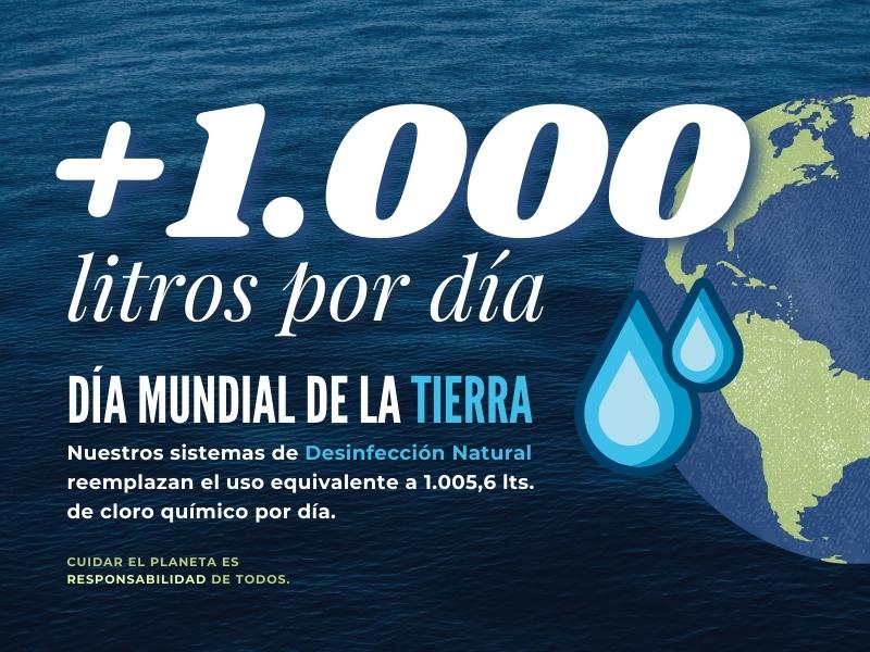 +1000 litros de químicos por día